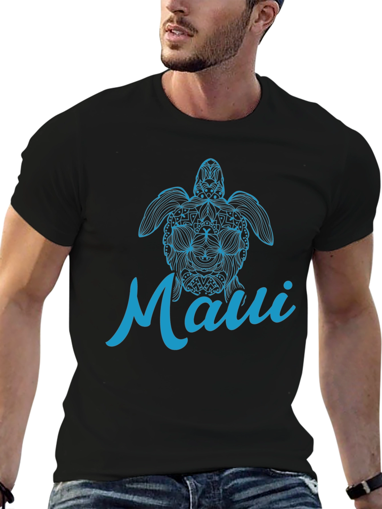 Maui Turtle Graphic T-Shirt - Casual Comfort