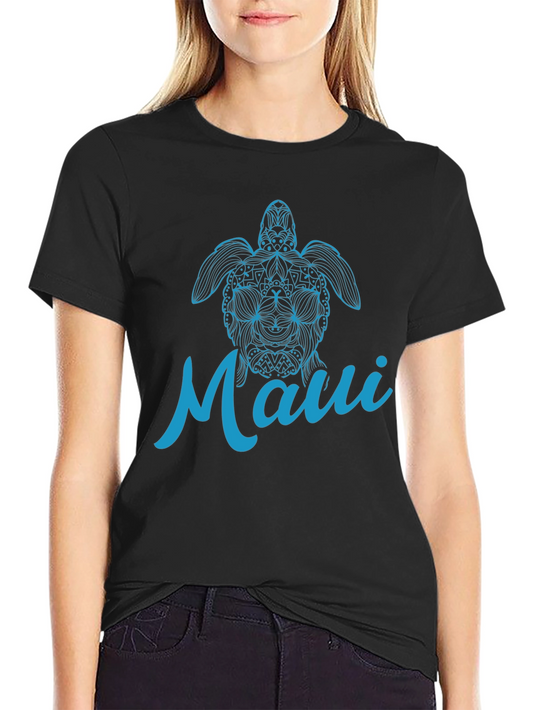 Maui Turtle Graphic T-Shirt - Casual Comfort