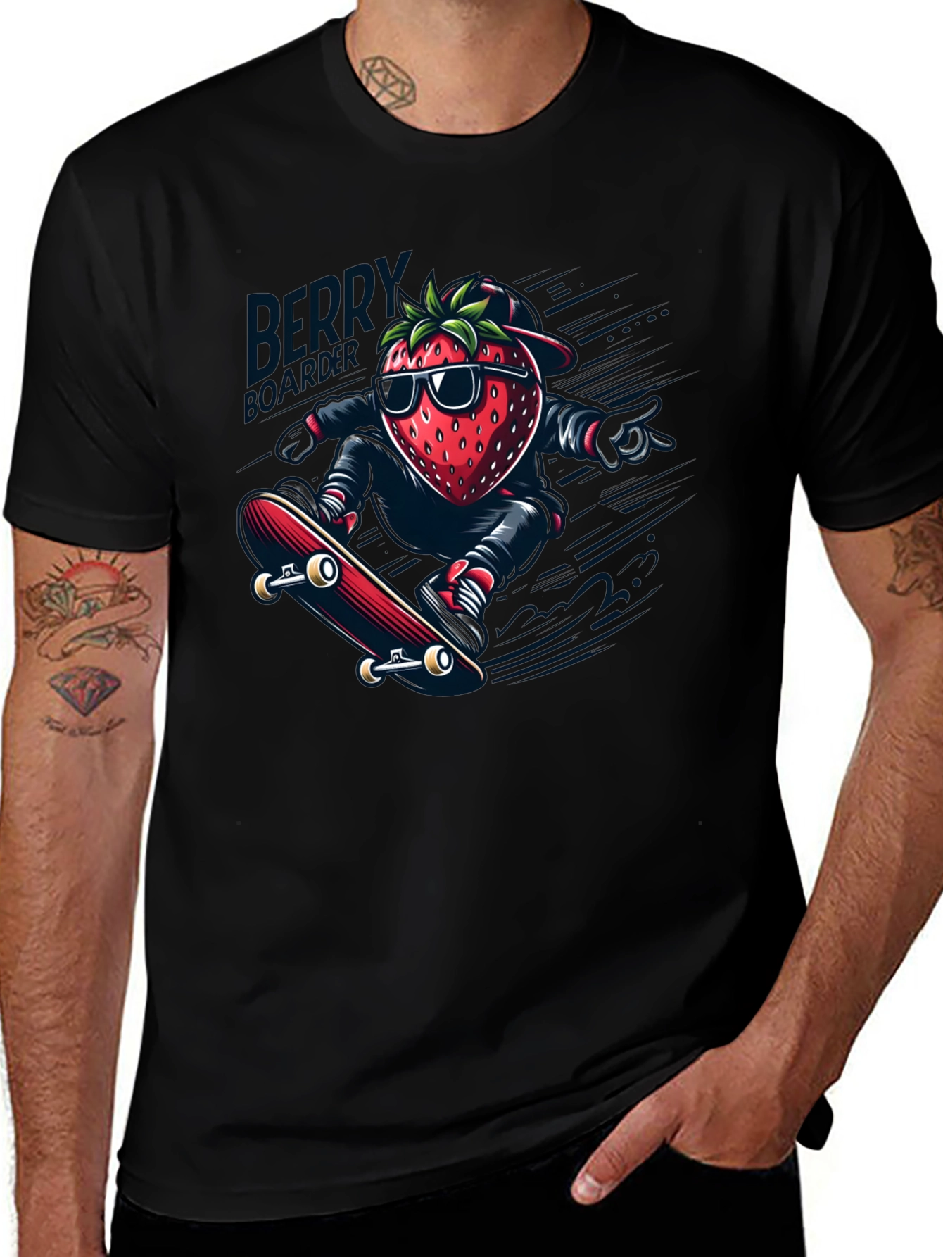 Strawberry Skateboarder T-Shirt