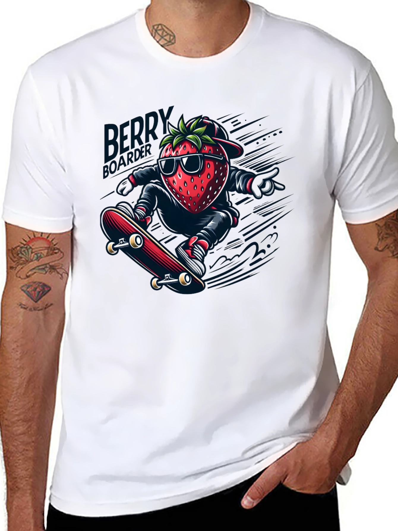 Strawberry Skateboarder T-Shirt