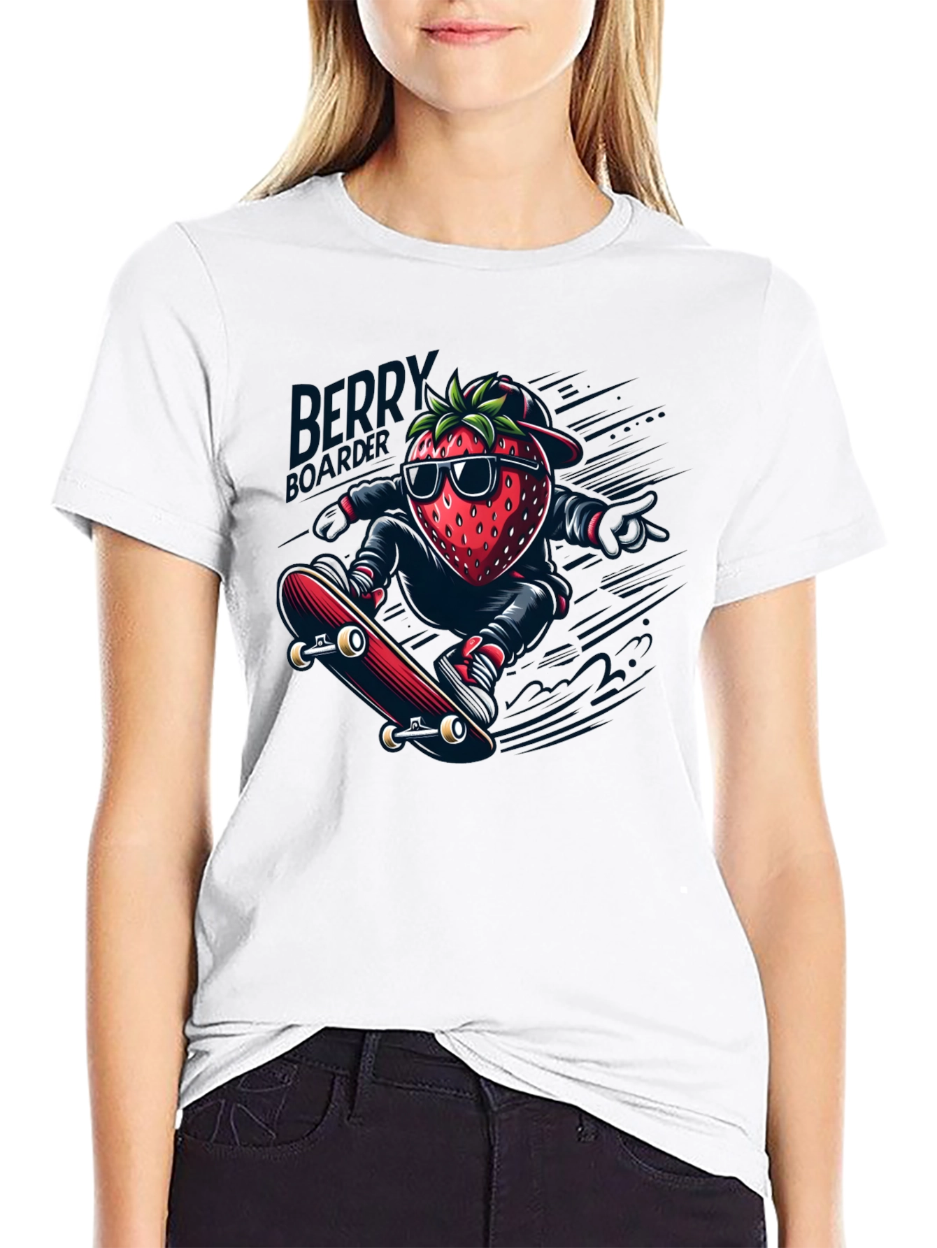 Strawberry Skateboarder T-Shirt
