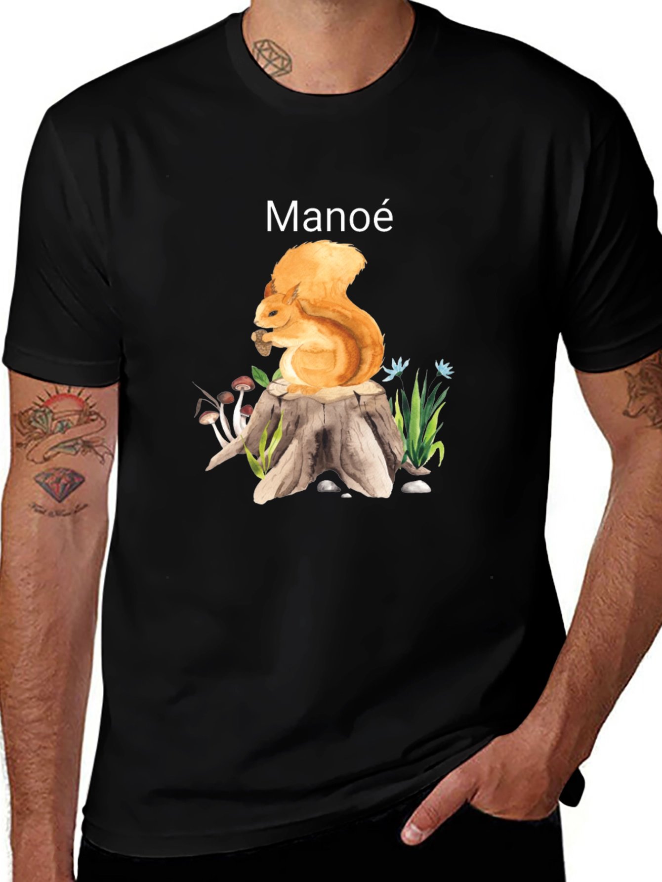 Manoe Squirrel Graphic Tee