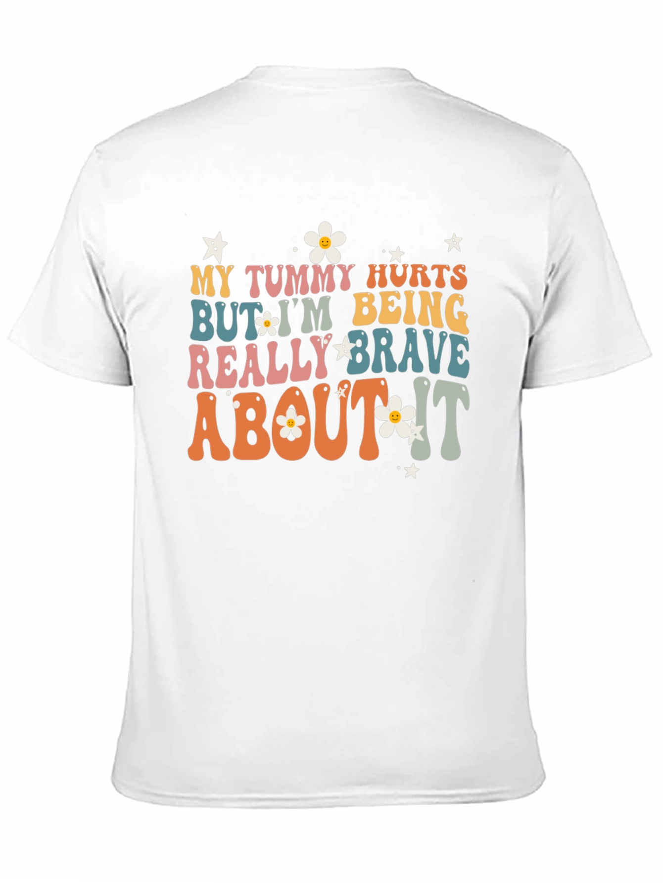 Funny Tummy Hurts Brave Graphic Tee