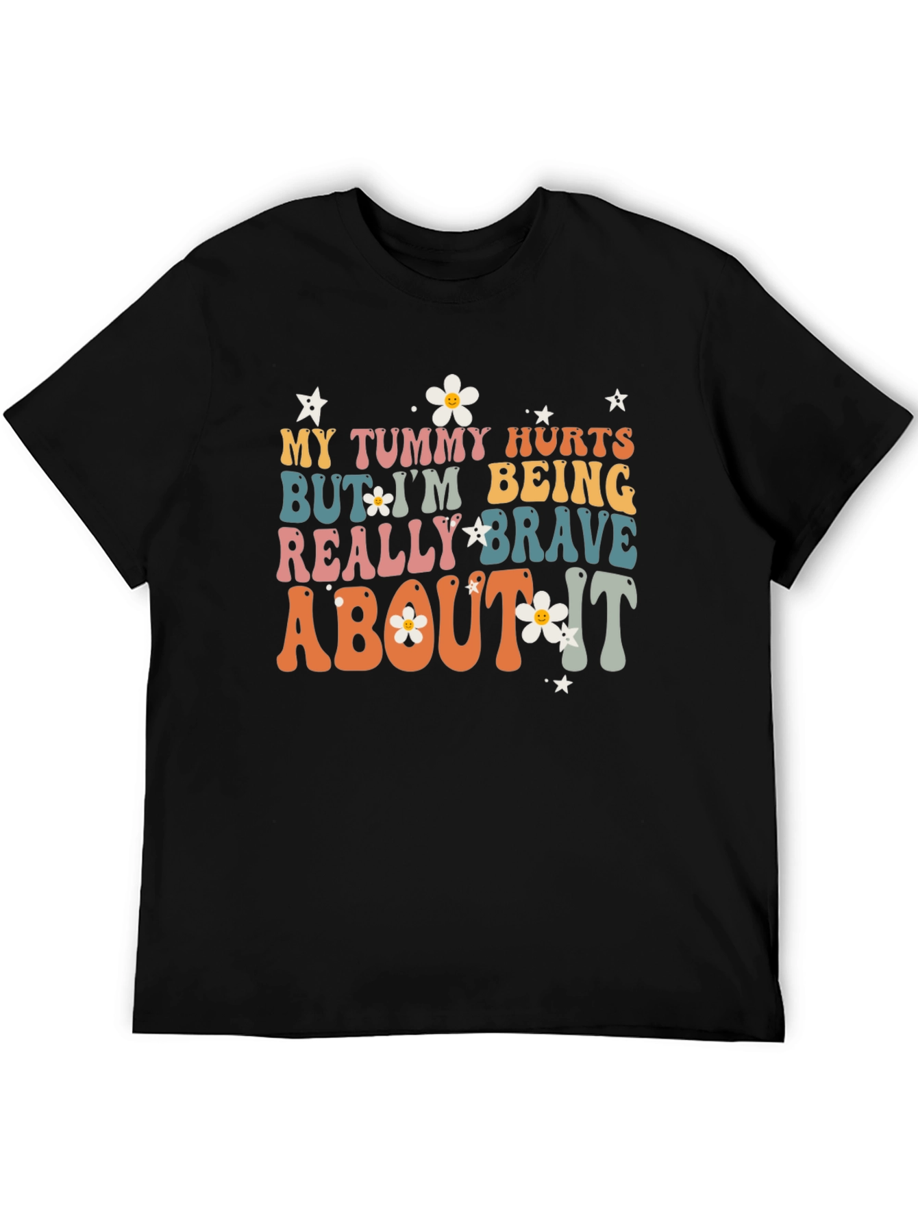 Funny Tummy Hurts Brave Graphic Tee