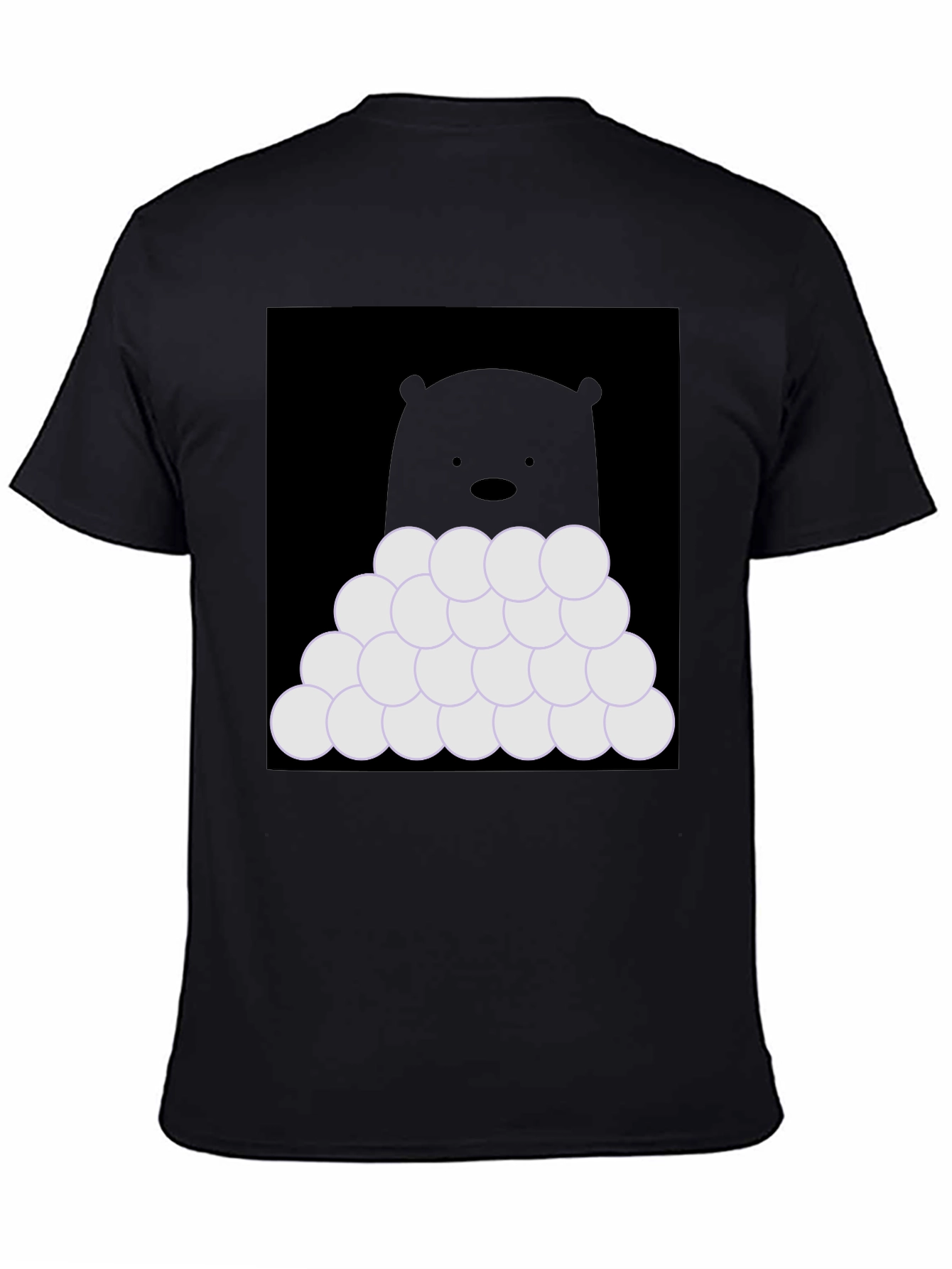 Bear with Snowballs T-Shirt - Soft Cotton Tee