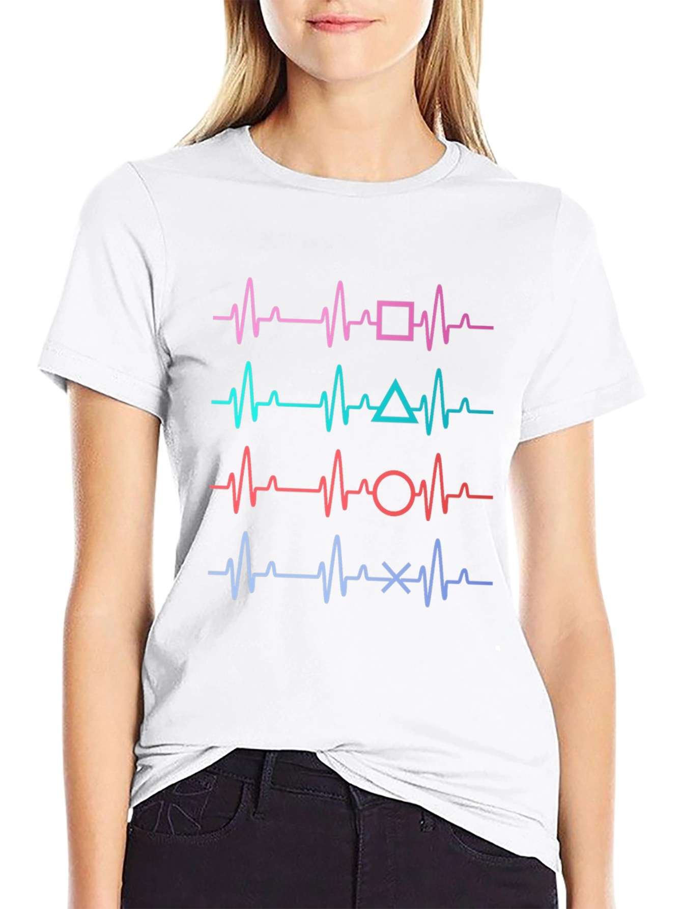 Gaming Heartbeat T-Shirt - Gamer Pulse Tee