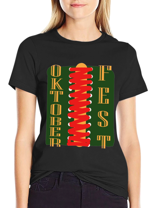 Oktoberfest T-Shirt with Lace-Up Design