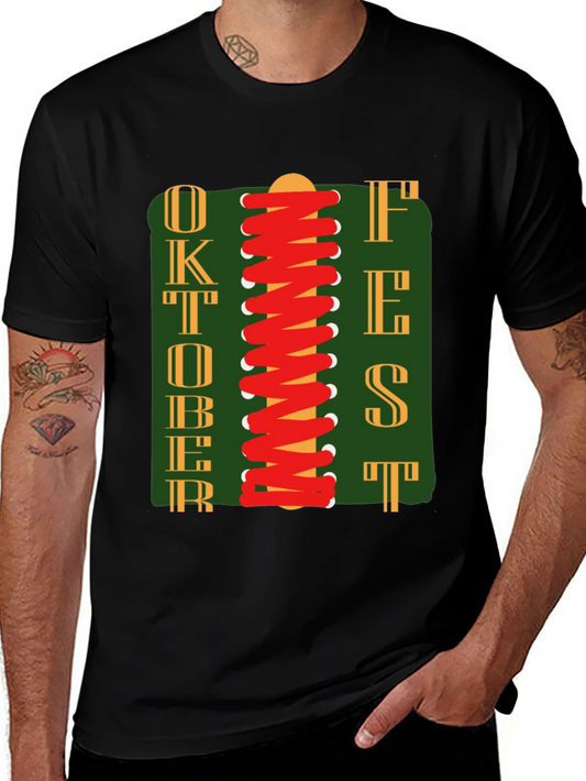 Oktoberfest T-Shirt with Lace-Up Design