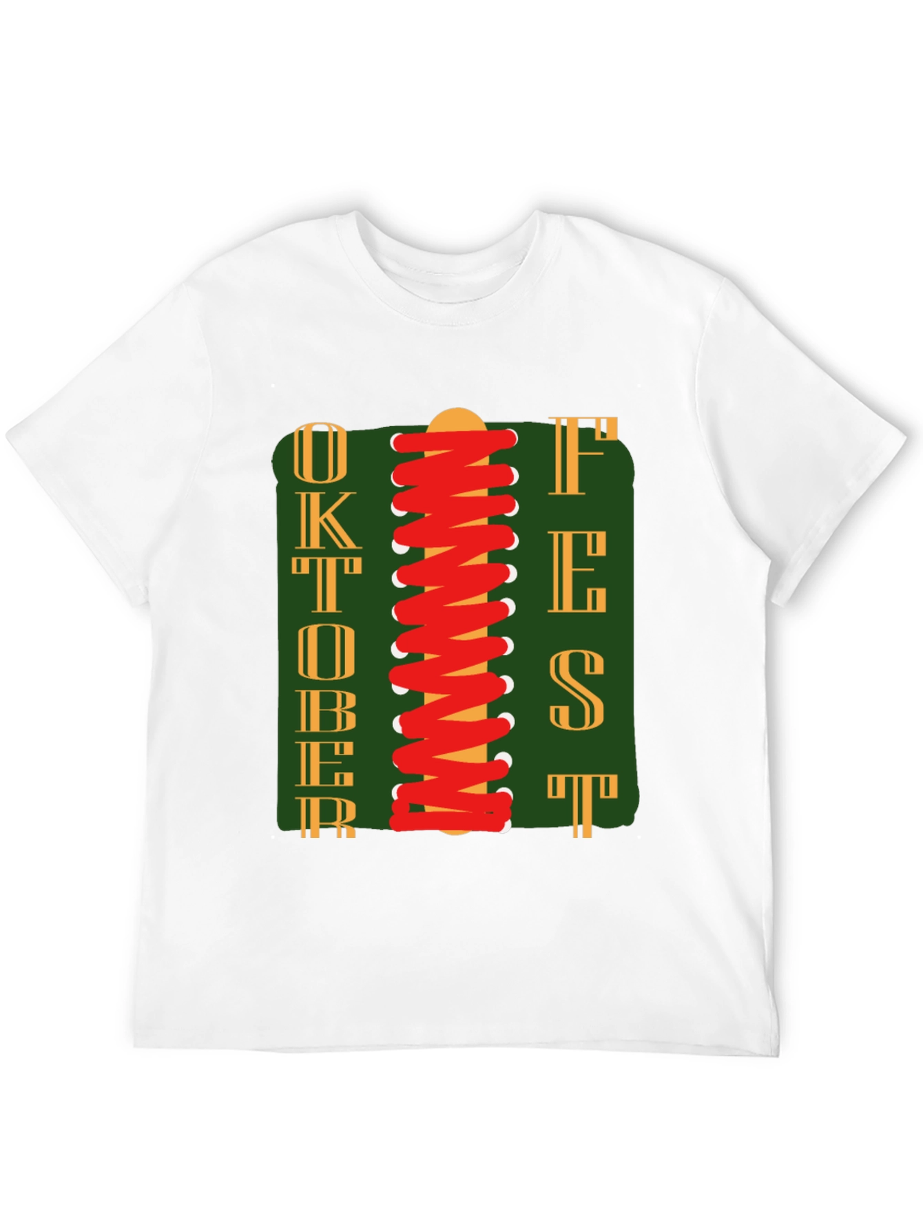 Oktoberfest T-Shirt with Lace-Up Design