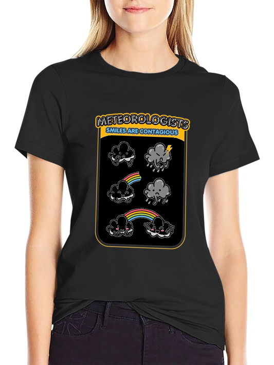 Meteorologists Smiles Contagious T-Shirt Funny Weather Tee