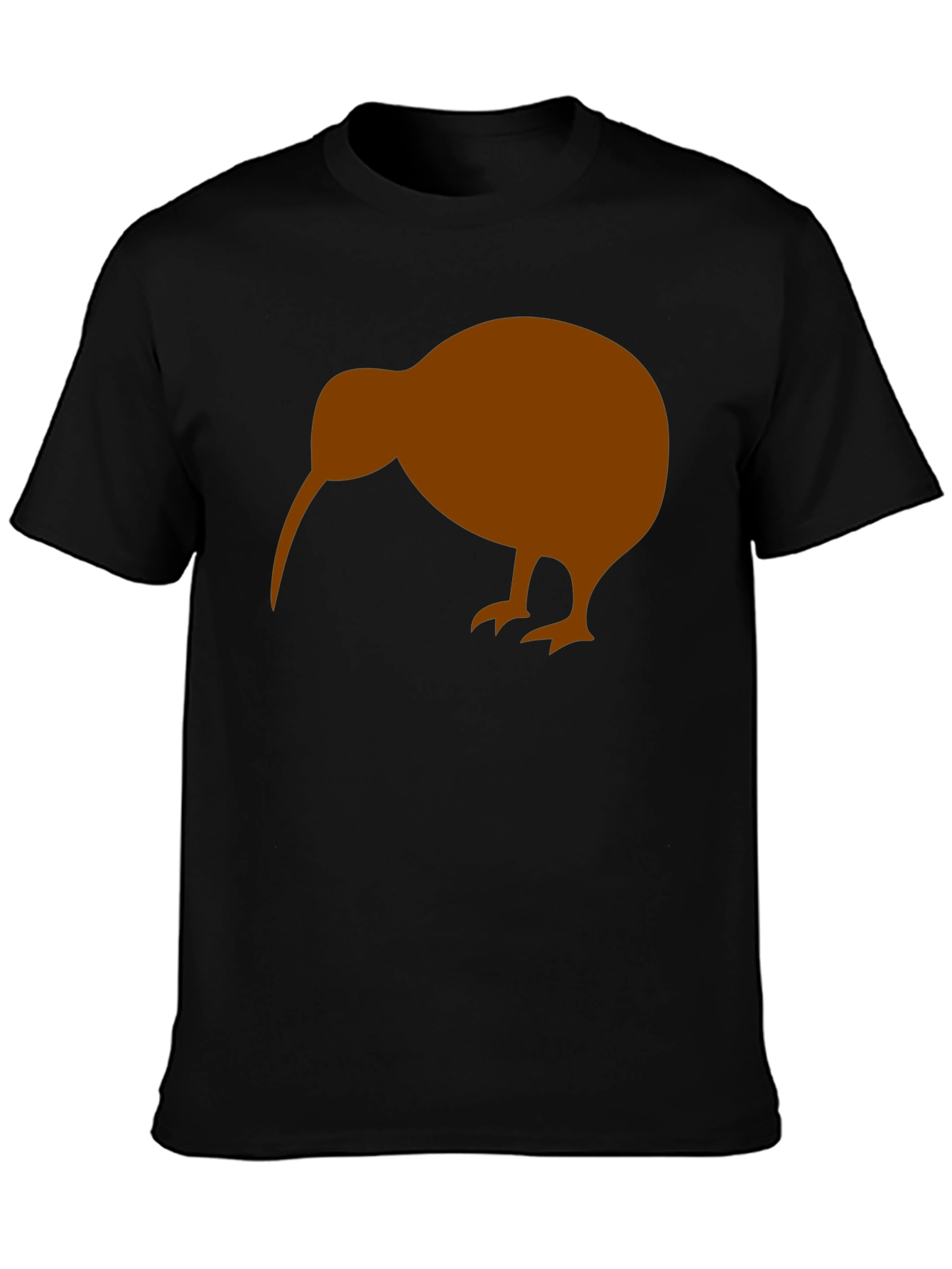 Mens Kiwi Bird Graphic T-Shirt - Black