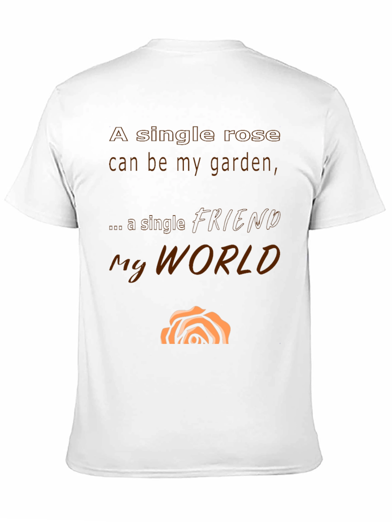 Inspirational Rose Garden Mens T-Shirt