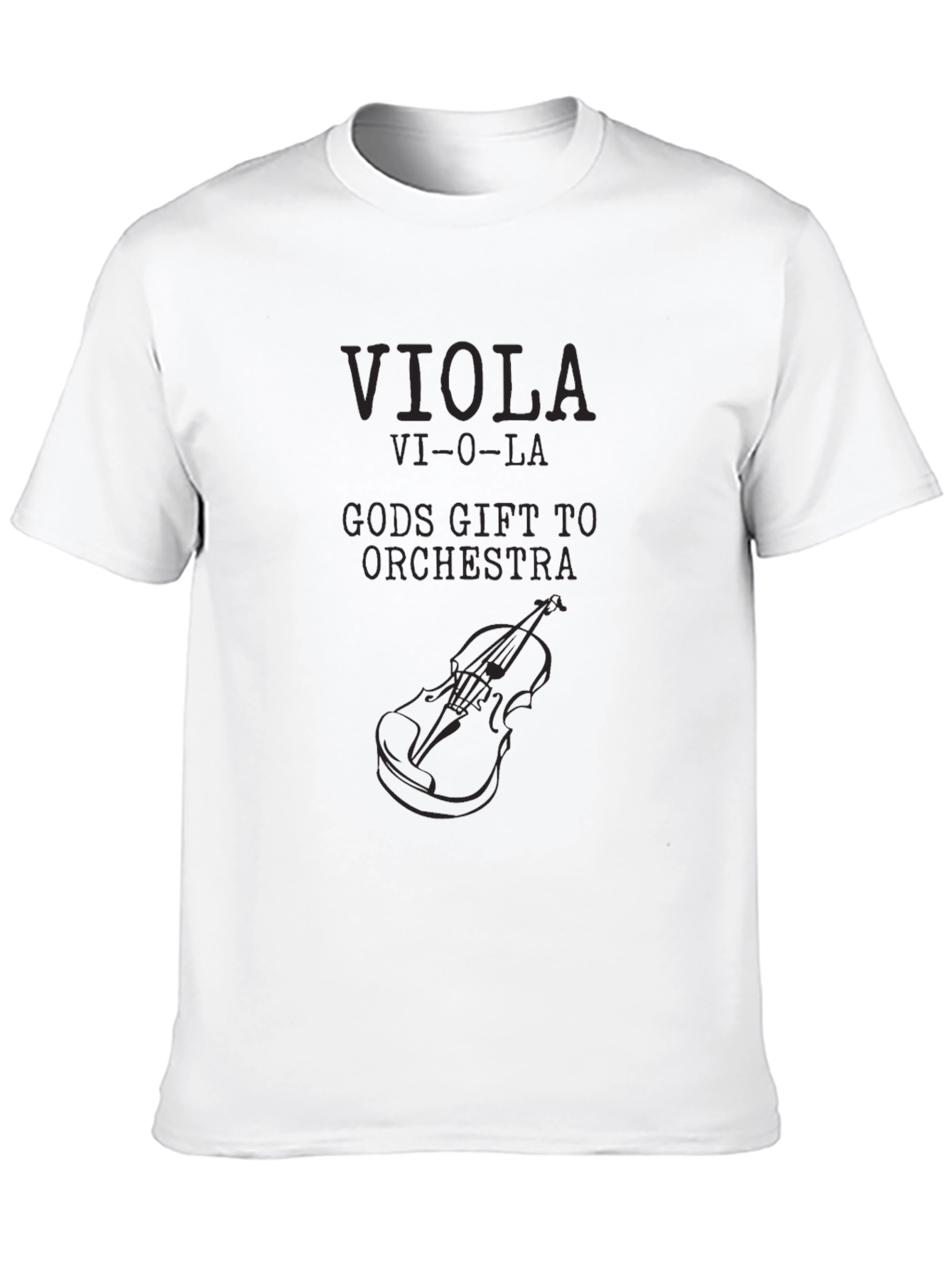 Viola Gods Gift to Orchestra Black T-Shirt