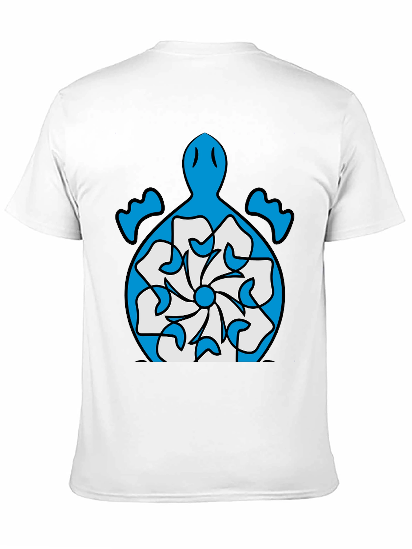 Turtle Flower Graphic Tee - Stylish Black T-Shirt