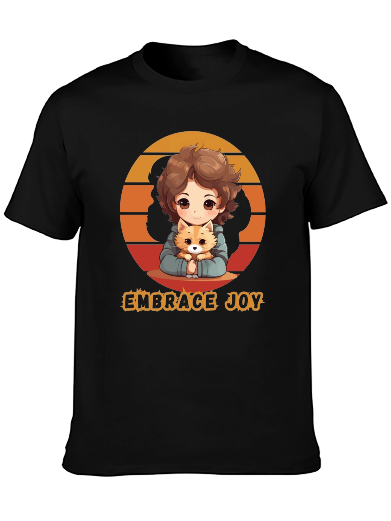 Embrace Joy Anime Graphic T-Shirt