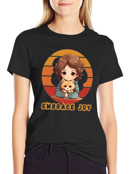 Embrace Joy Anime Graphic T-Shirt