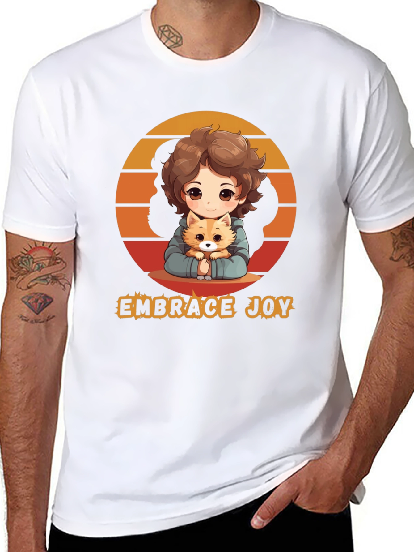 Embrace Joy Anime Graphic T-Shirt