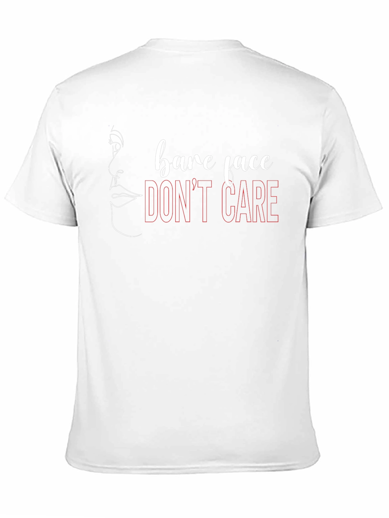 Bare Face Dont Care Graphic Tee