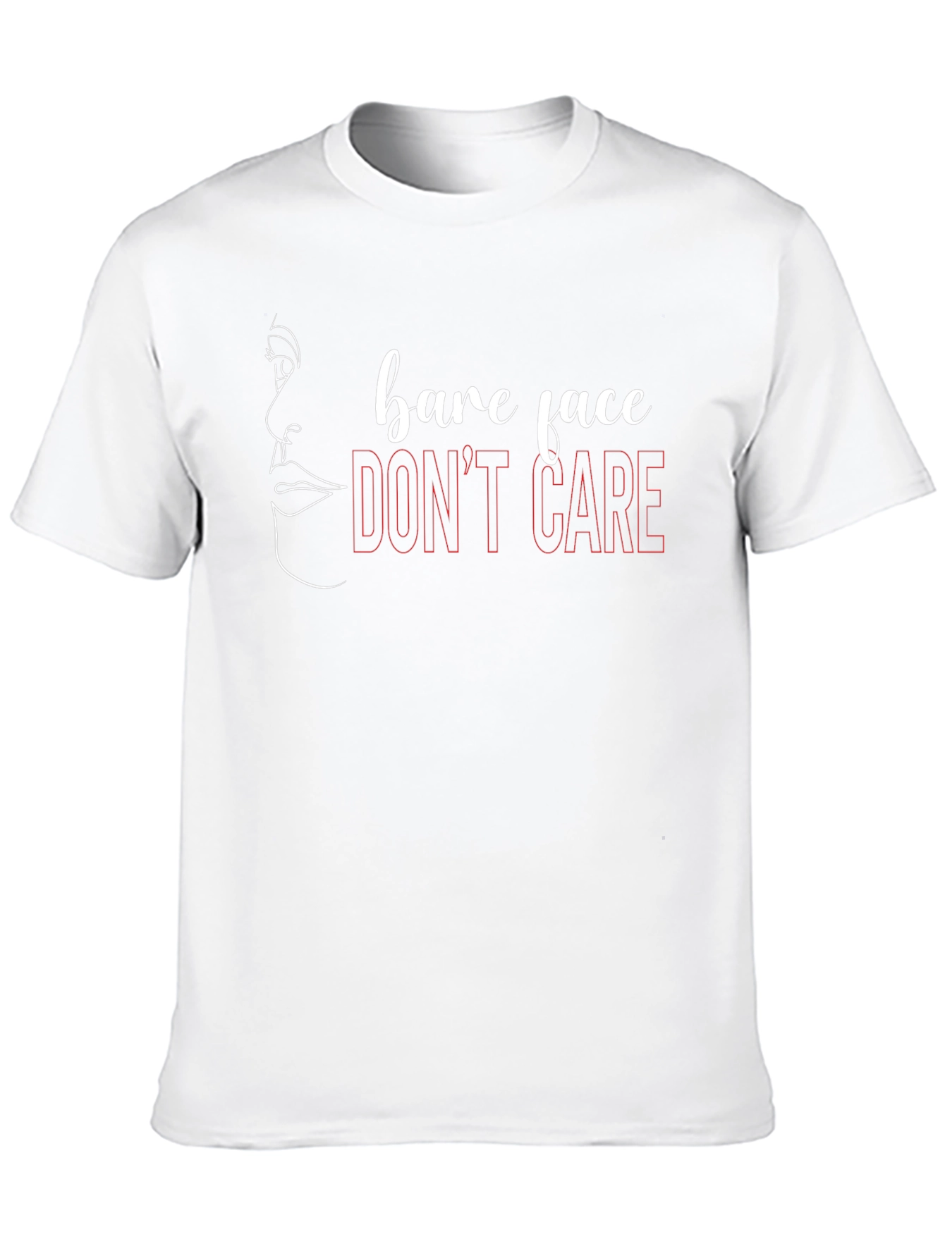 Bare Face Dont Care Graphic Tee