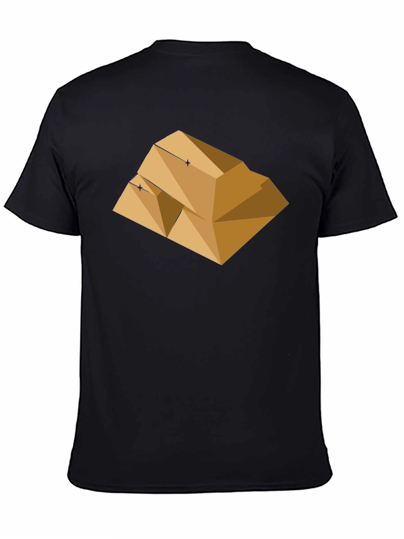 Gold Bar Graphic Tee - Modern Style