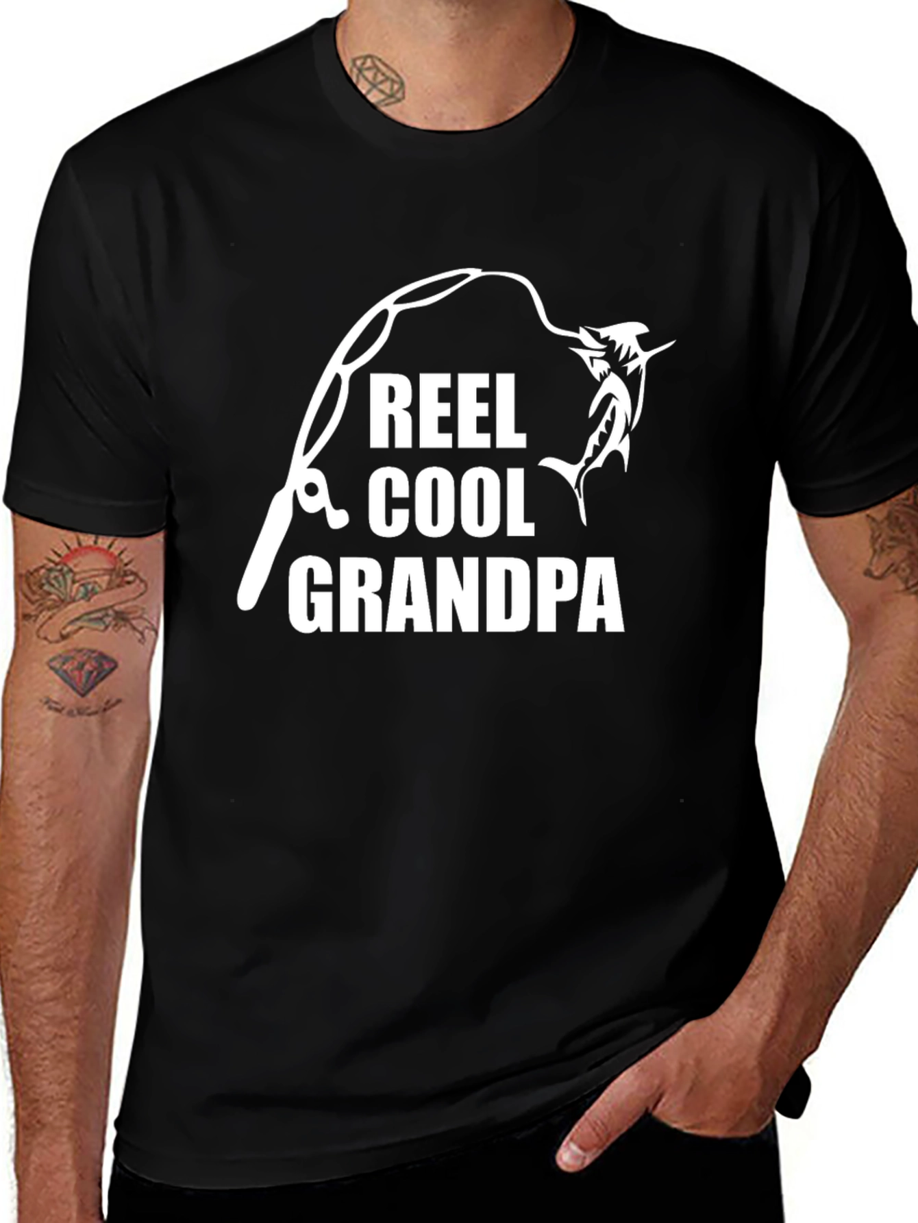 Reel Cool Grandpa Fishing T-Shirt