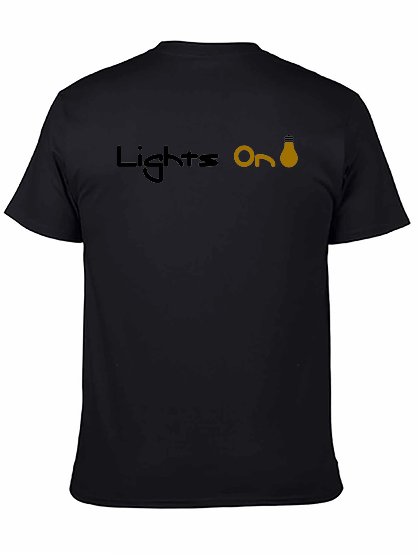 Lights On Graphic T-Shirt - Black