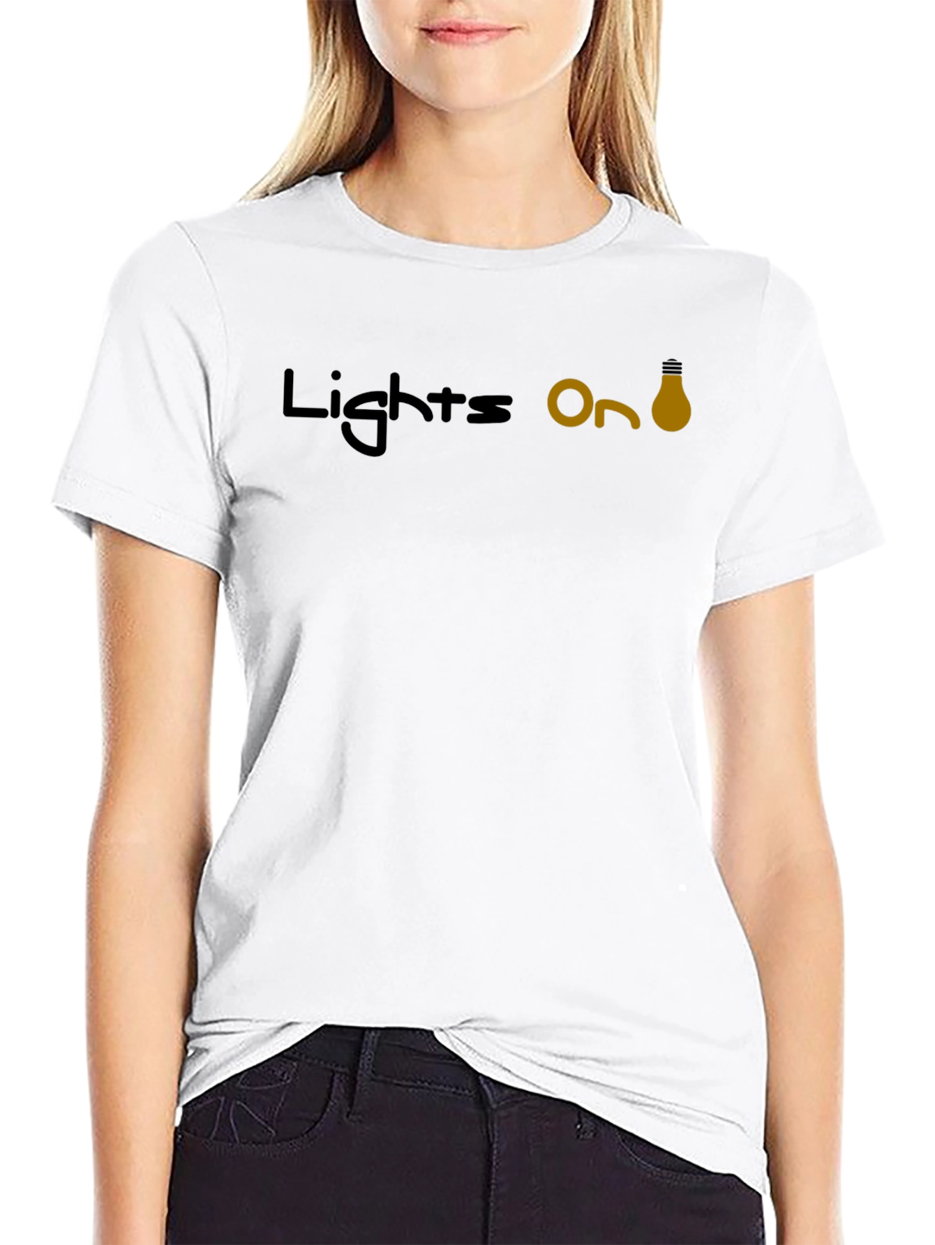 Lights On Graphic T-Shirt - Black