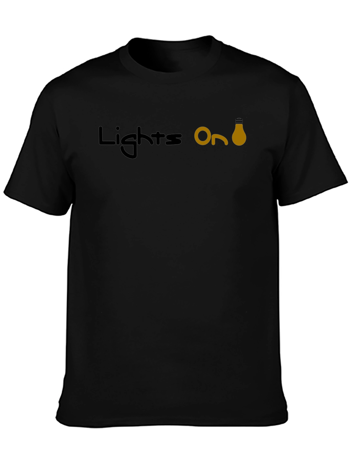 Lights On Graphic T-Shirt - Black