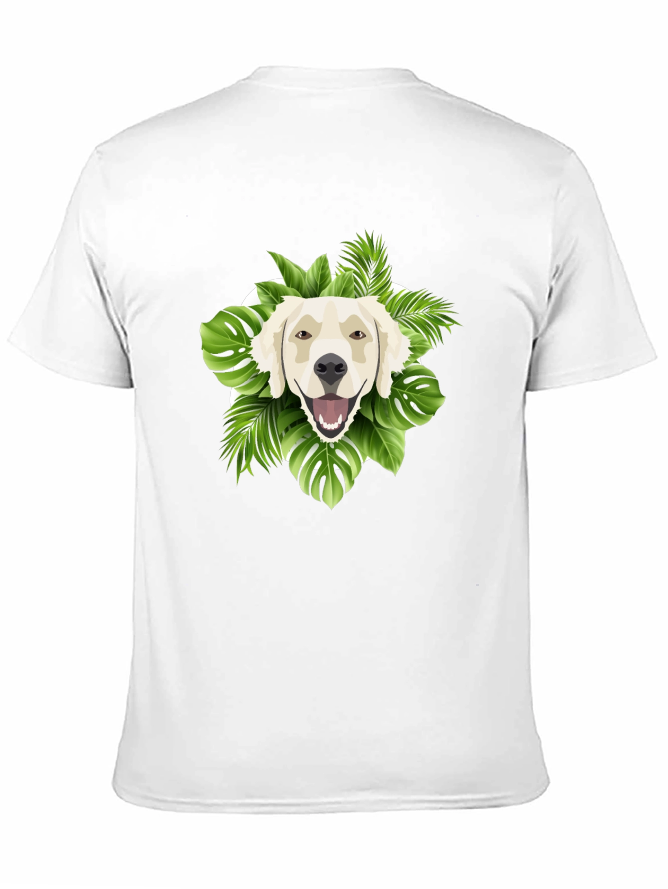 Tropical Golden Retriever Graphic Tee