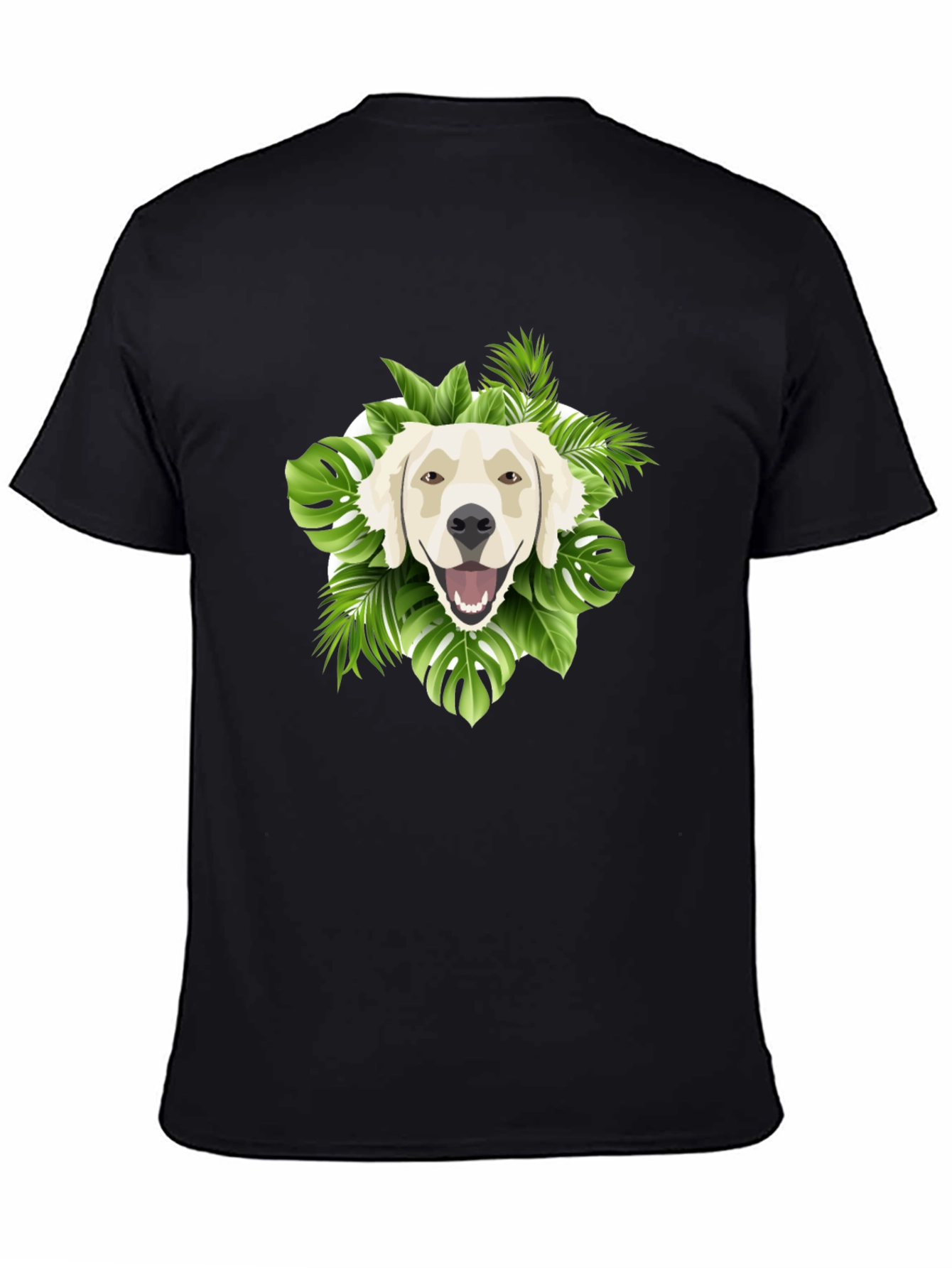 Tropical Golden Retriever Graphic Tee