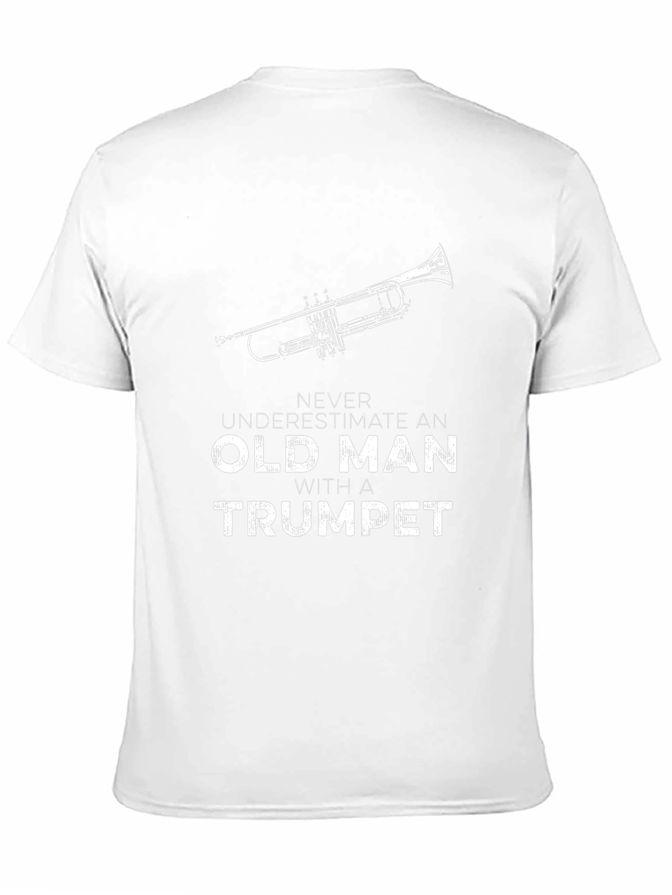 Old Man with a Trumpet Graphic T-Shirt