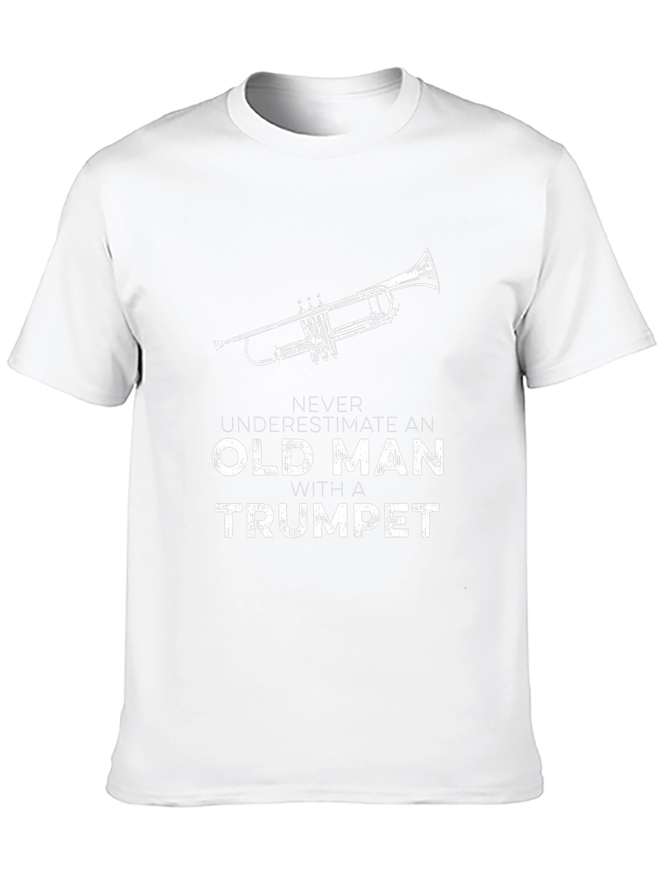 Old Man with a Trumpet Graphic T-Shirt