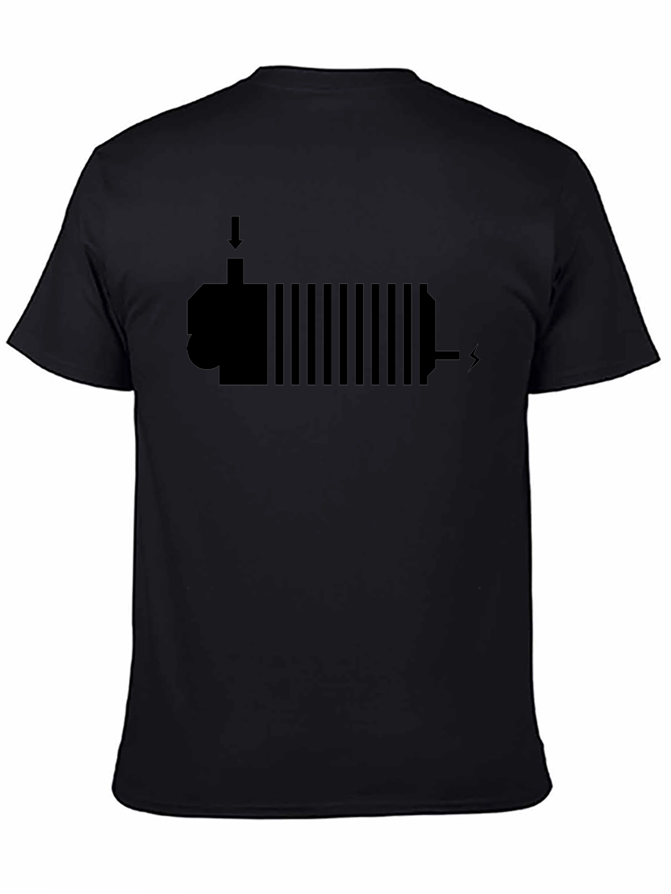 Cool Electric Motor T-Shirt - Black Cotton Tee