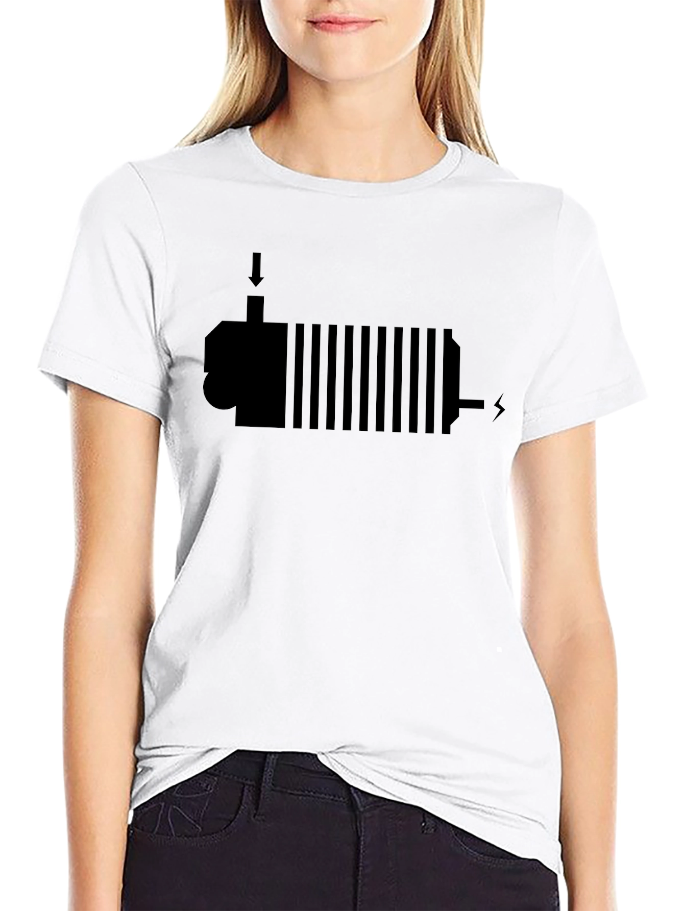 Cool Electric Motor T-Shirt - Black Cotton Tee