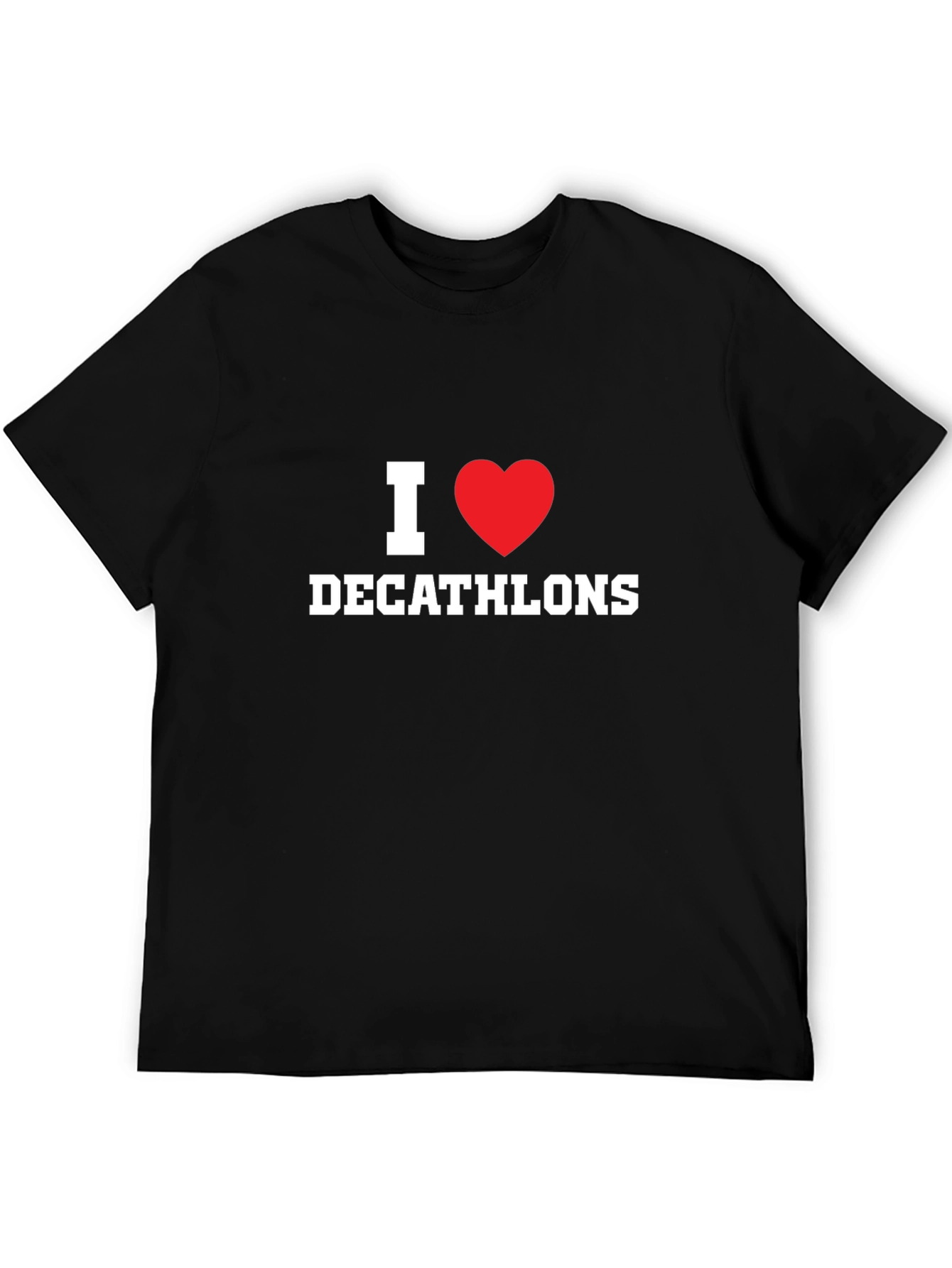 I Heart Decathlons Black T-Shirt
