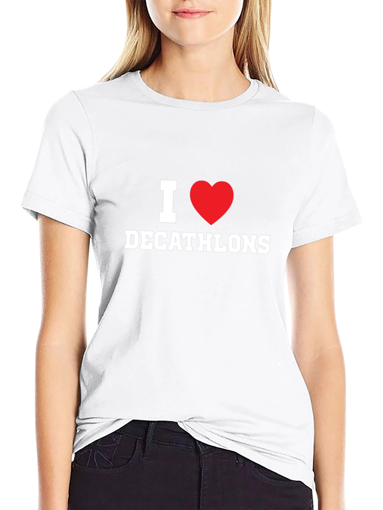 I Heart Decathlons Black T-Shirt