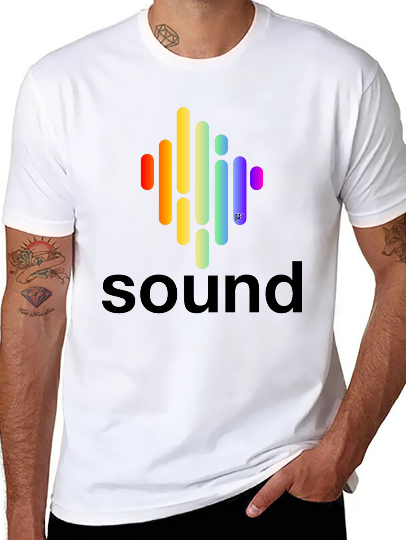 Sound Wave Spectrum Graphic T-Shirt