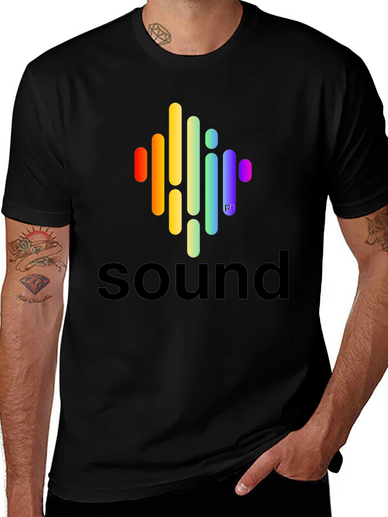 Sound Wave Spectrum Graphic T-Shirt