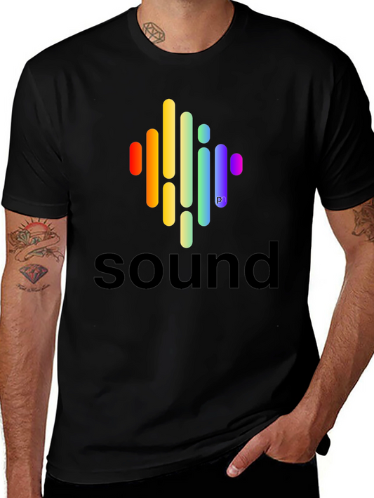 Sound Wave Spectrum Graphic T-Shirt