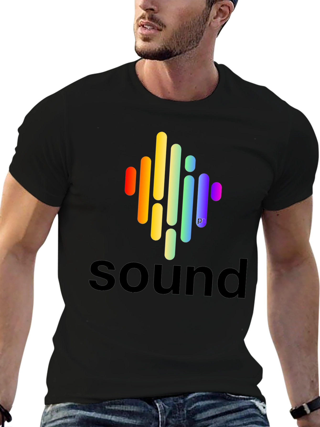Sound Wave Spectrum Graphic T-Shirt