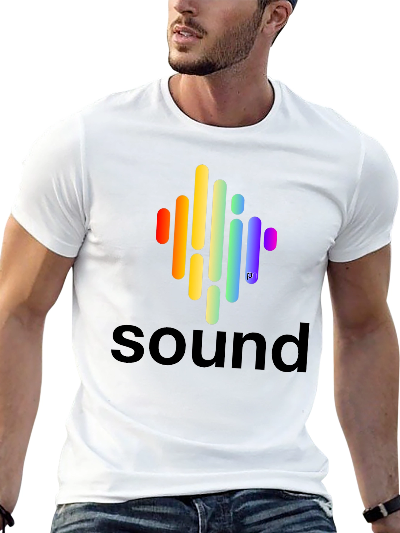 Sound Wave Spectrum Graphic T-Shirt