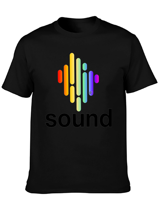 Sound Wave Spectrum Graphic T-Shirt