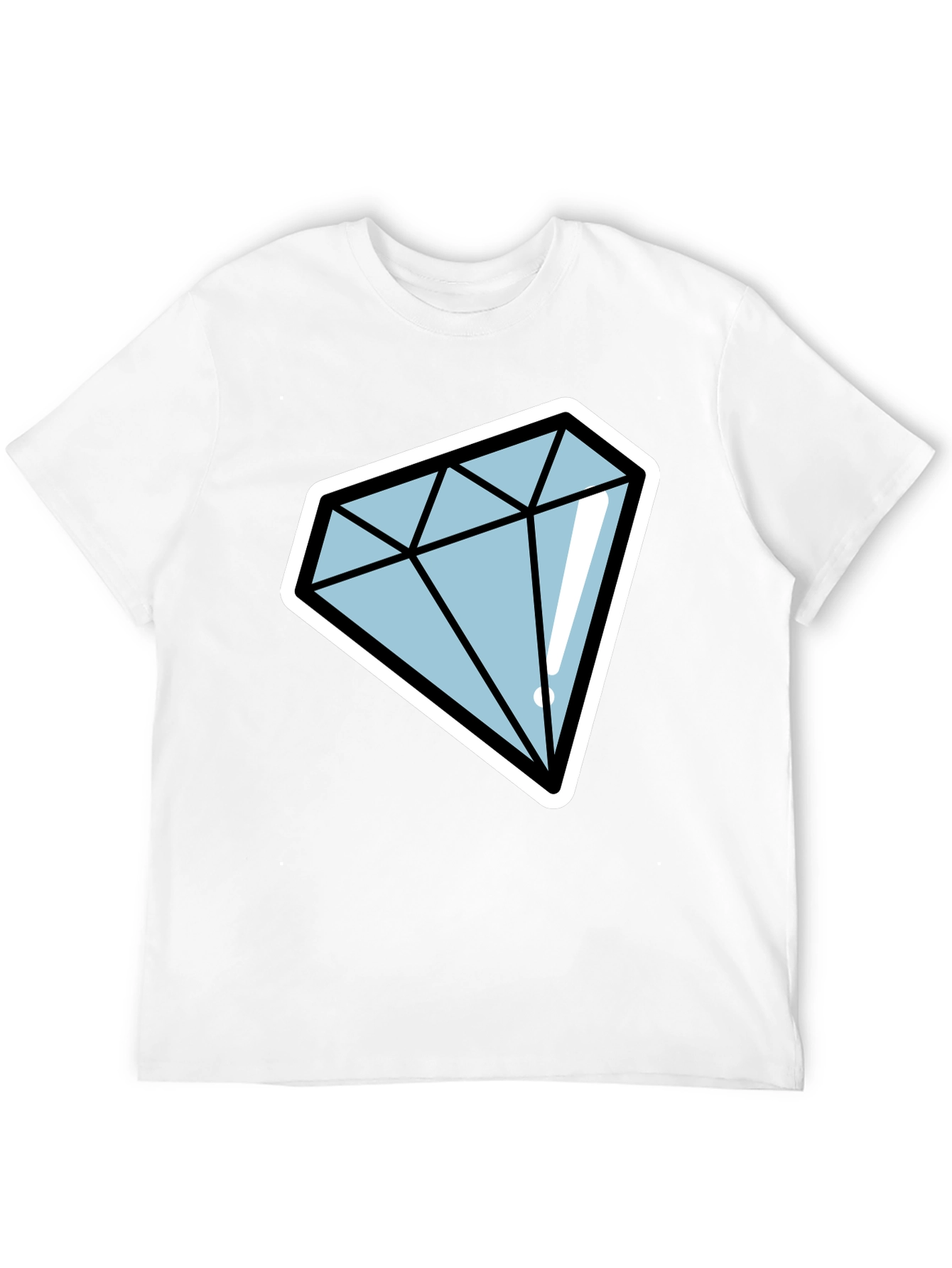 Diamond Graphic Tee - Stylish Black T-Shirt