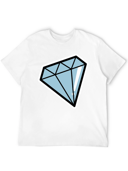 Diamond Graphic Tee - Stylish Black T-Shirt
