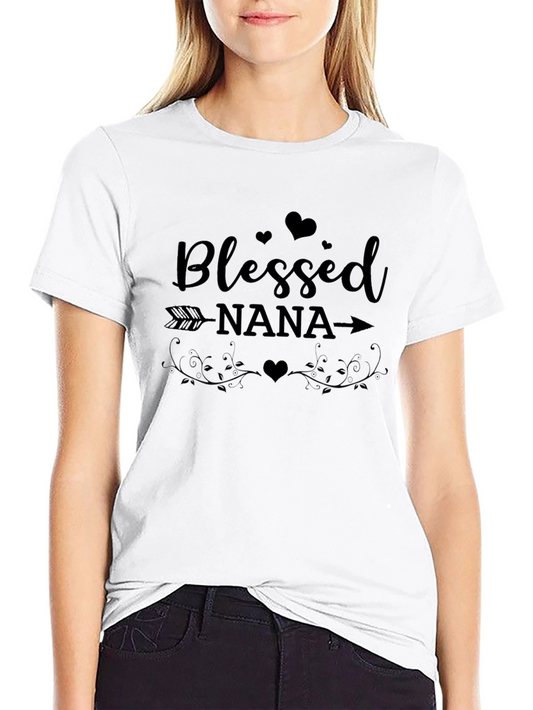 Blessed Nana T-Shirt: Heart Arrow Design