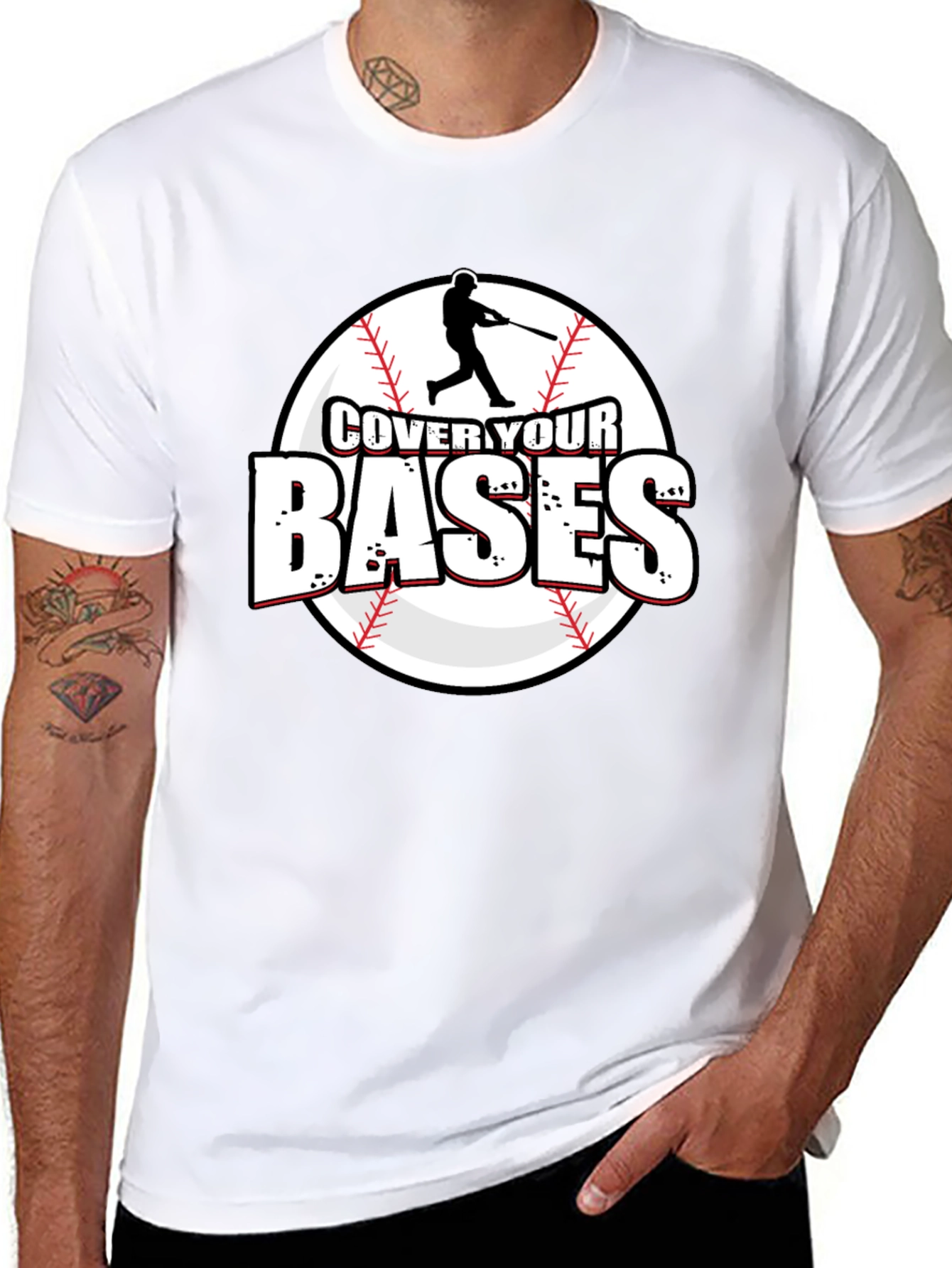 Cover Your Bases Baseball T-Shirt