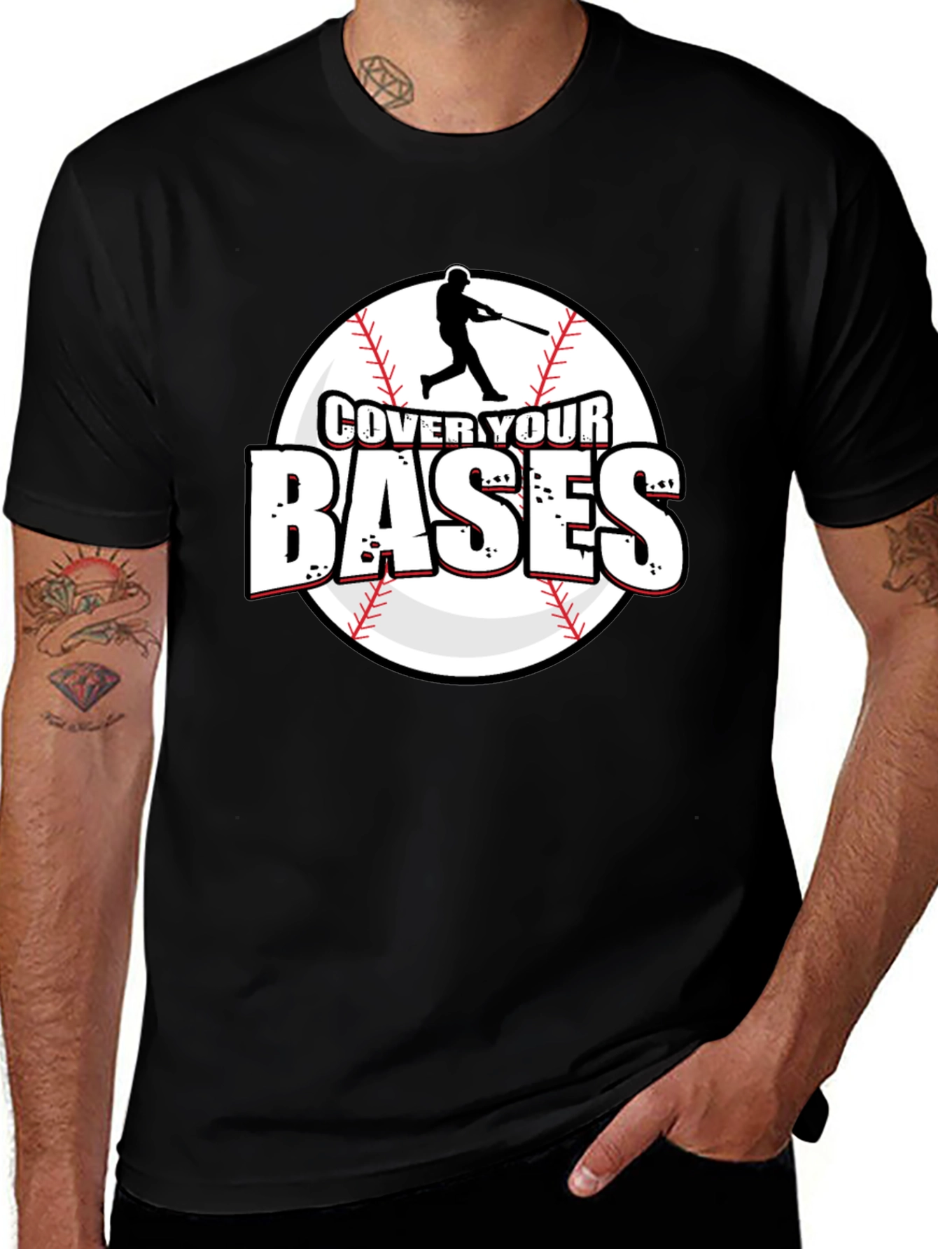 Cover Your Bases Baseball T-Shirt