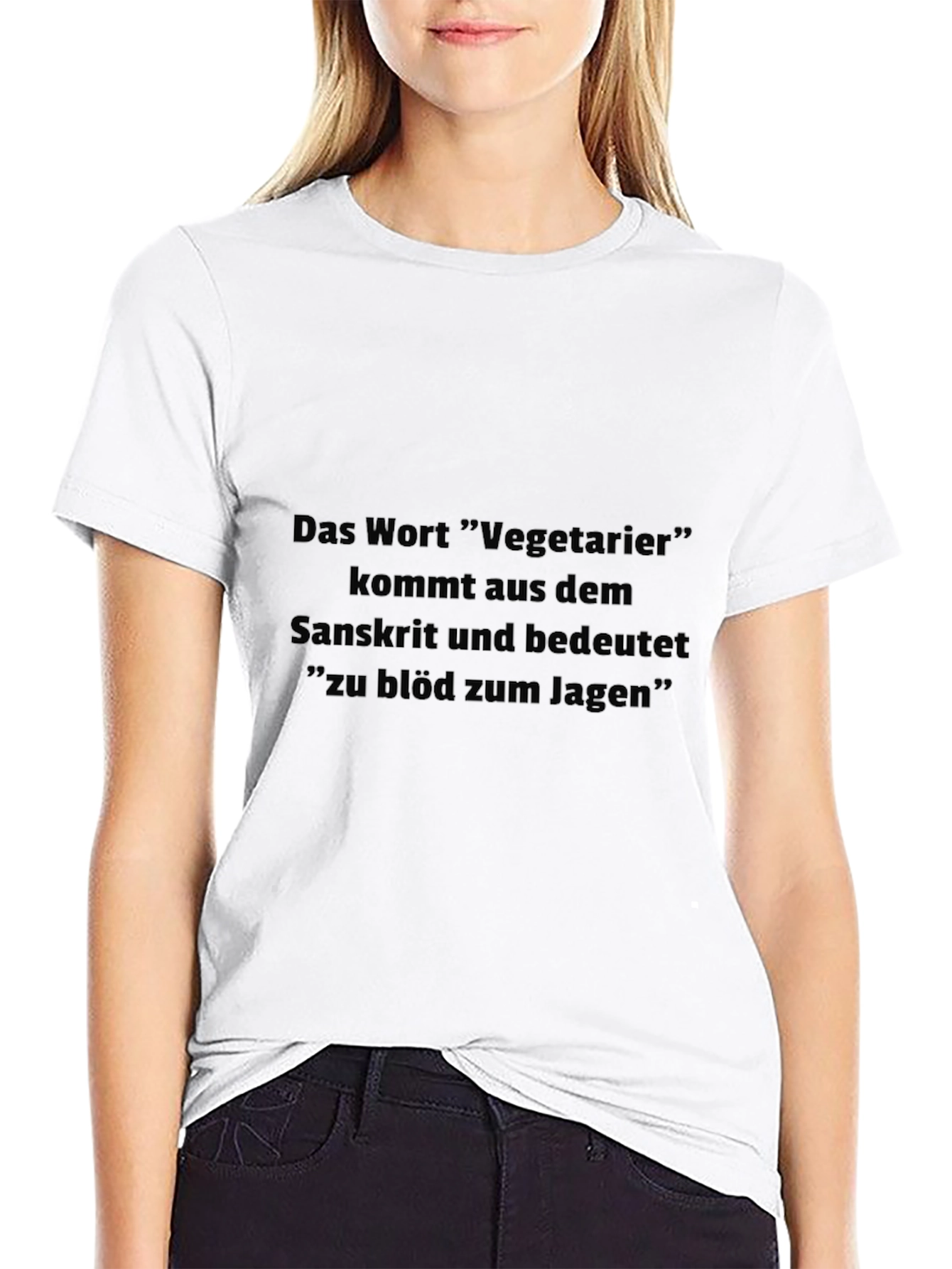 Vegetarier T-Shirt - Funny German Vegan Tee