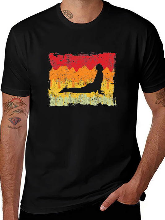 Retro Yoga Pose T-Shirt