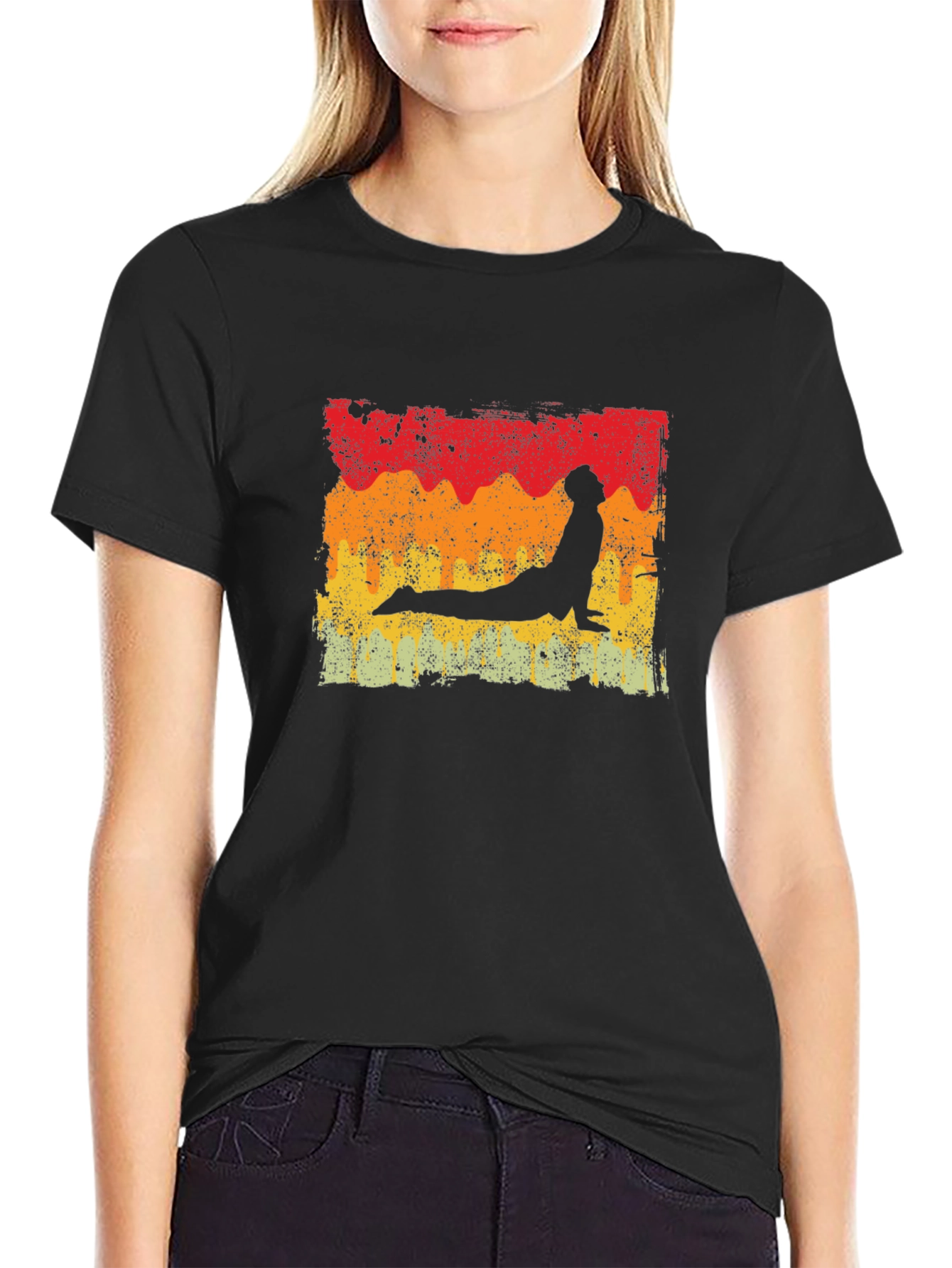 Retro Yoga Pose T-Shirt